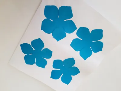 Создаем голубые цветы из фоамирана. Мастер - класс. | Рукоделие hand made |  Дзен