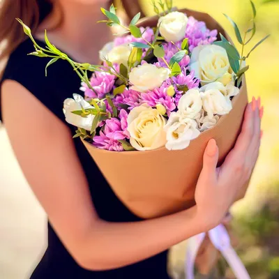 Букет цветов из гербер и хризантем – купить с доставкой в Москве