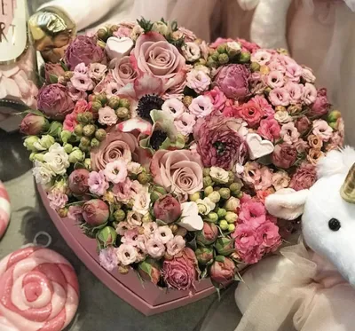 Интерьерный букет из сухоцветов в виде сердца - Доставкой цветов в Москве!  68866 товаров! Цены от 487 руб. Цветы Тут