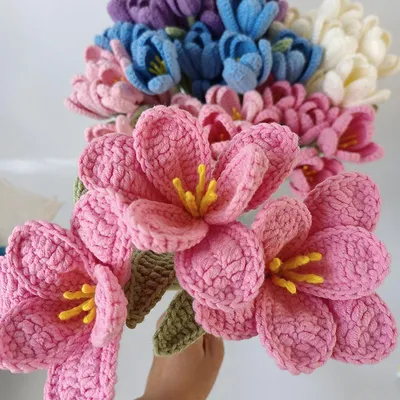 Вязание простого ЦВЕТКА - урок вязания для начинающих - Lesson crochet  flowers - YouTube