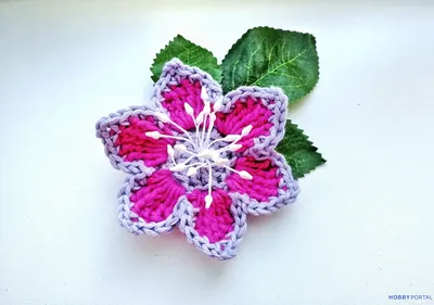 Цветок крючком. Мастер класс и схема. Flower crochet - YouTube