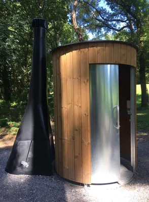 Туалет для дачи из дерева купить в Красноярске, выгодная цена