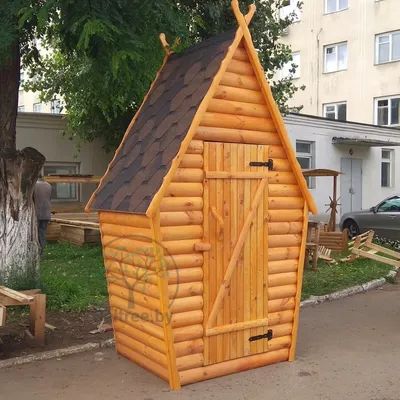 Деревянный садовый туалет \"Теремок\" с доставкой по Беларуси - Agrodachnik.by