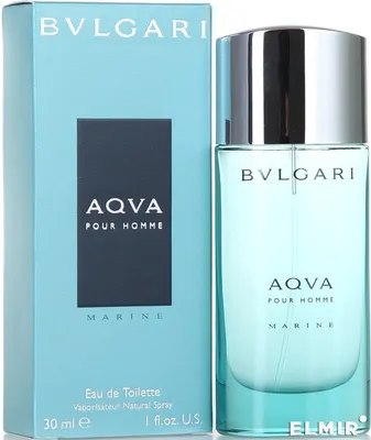 Туалетная вода мужская Bvlgari Aqva Pour Homme Marine EDT 30 ml купить |  ELMIR - цена, отзывы, характеристики