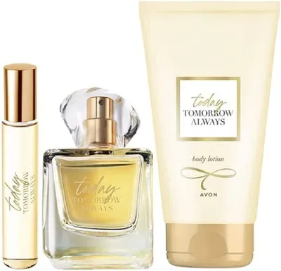 AVON Today Perfume Set - 3 pieces 50ml EDP, 150ml Body Lotion and 10ml EDP  | eBay