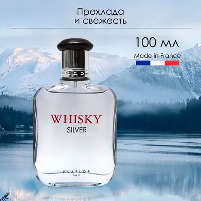 EVAFLOR Стойкая туалетная вода и духи Whisky Silver 100 мл