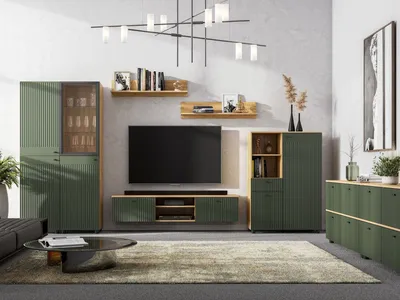 Купить современные длинные тумбы под телевизор в гостиную от производителя  — на заказ по индивидуальным размерам. Фабрика мебели Mr.Doors