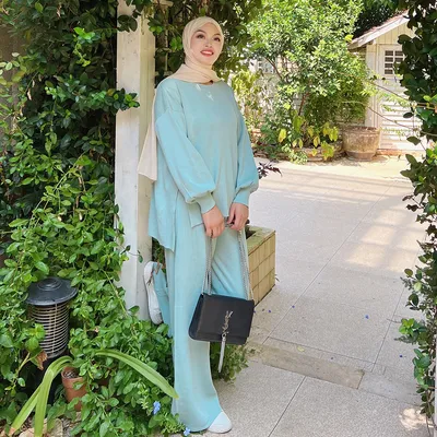 Женское длинное платье с оборками, Турецкая мода, мусульманская современная  одежда в мусульманском стиле, Турция, весна-лето 20220035 | AliExpress