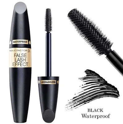 Тушь для ресниц Max Factor False Lash Effect Waterproof -тон black  Водостойкая - купить с доставкой по выгодным ценам в интернет-магазине OZON  (1043245918)