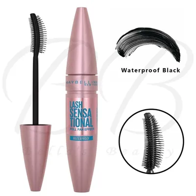 MAYBELLINE Lash Sensational Waterproof Mascara Black Instant Volume Brush  *NEW* 712703125460 | eBay