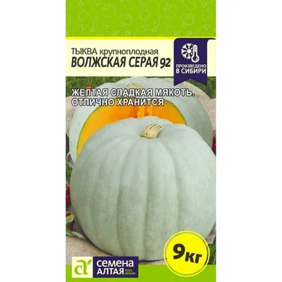 Семена САДОВИТА Тыква Волжская серая 10 семечек 00183592 (арт. 20005780) —  купить с доставкой