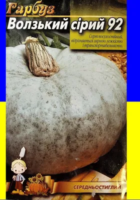 Семена САДОВИТА Тыква Волжская серая 10 семечек 00183592 - выгодная цена,  отзывы, характеристики, фото - купить в Москве и РФ