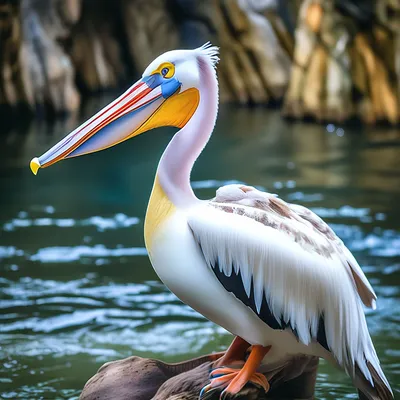 Пеликан удивительная птица, реалистично…» — создано в Шедевруме