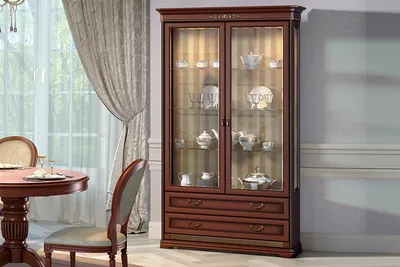 Угловой шкаф в комплекте с зеркалом Кашемир 28 от производителя — DaVita- мебель