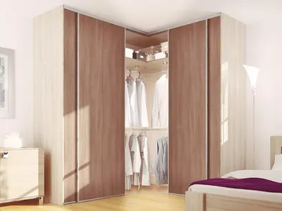 Угловой шкаф в спальню с зеркалом ШУ-1з – купить недорого в  интернет-магазине мебели в СПб