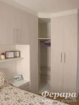 Угловой шкаф купе в маленькую комнату от производителя по размерам клиента