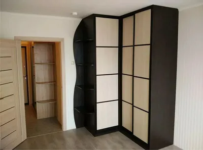 Угловой шкаф купе гардеробная в спальню по размерам клиента на заказ