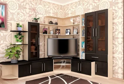 Угловые стенки под телевизор по низким ценам — заказать мебель от  производителя
