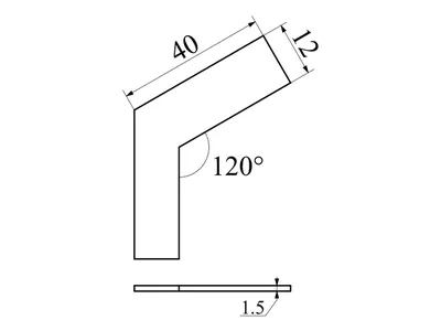 Угол 120 градусов для светильников Шестиугольник с АЛ-04-1 1,5мм  (ID#1945694483), купить на Prom.ua
