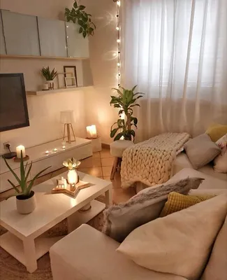 Дизайн Интерьера on Instagram: “Уютная гостиная, продуманная до мелочей.  Как вам? 😊 Ф… | Bohemian living room decor, Living room decor apartment,  Living room decor