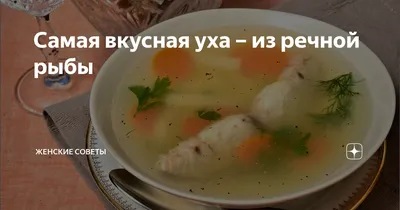 Уха из речной рыбы | Food, Food info, Russian recipes