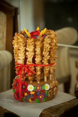 Вкусный и красивый свадебный каравай Одесса заказать в пекарни «Булочная»