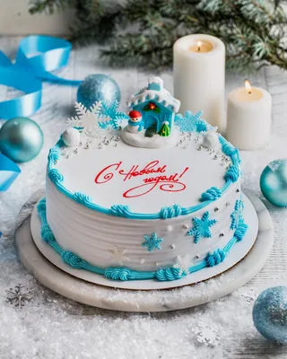 Рисунок новогодний торт - 54 фото