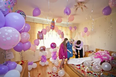 Оформление зала гелиевыми шарами - купить в Москве | SharFun.ru