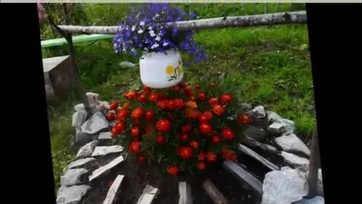 Как необычно украсить сад или дачный участок своими руками: 25 готовых идей  - YouTube