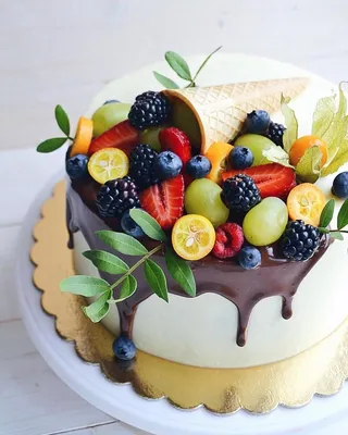 This is DELIGHT! Unusually beautiful Cake with fruits! - YouTube