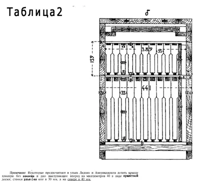 Типовой проект 808-5-15 Улей-лежак на 16 рамок. Конструкции улья -  деревянные