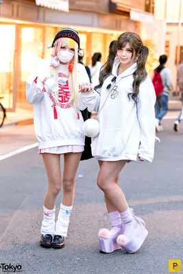 Своеобразная и контрастная японская уличная мода (24 фото)