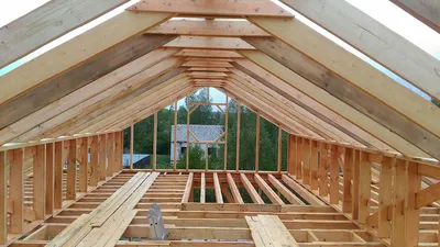 Стропильная система крыши каркасного дома, особенности конструкции