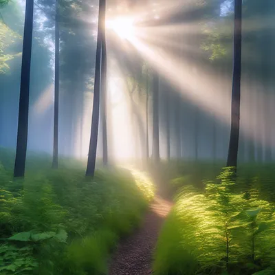 Фотография Освещая утренний лес из раздела пейзаж #5939068 - фото.сайт -  sight.photo