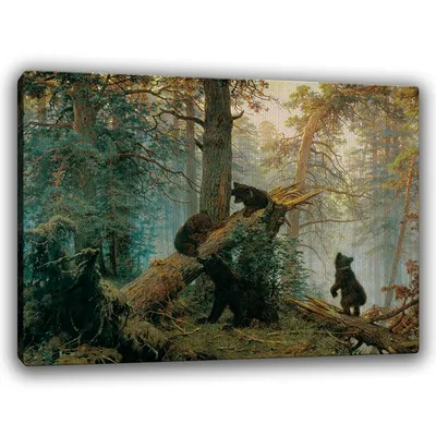 Купить картина по номерам ВанГогВоМне Утро в сосновом лесу, 40x50, цены на  Мегамаркет | Артикул: 600001085758