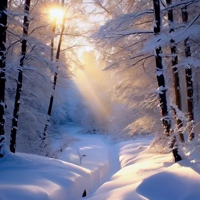 Фотография Утро в зимнем лесу №206532 - «Природа родного края!» (24.12.2023  - 03:21)