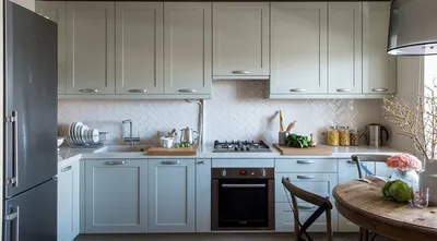 12 идей для дизайна узкой кухни | Houzz Россия