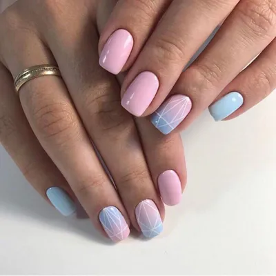 Рисунки черным лаком на ногтях - 20Nails