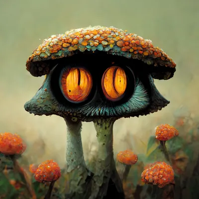 А у нас в Рязани грибы с глазами. Их едят, а они глядят. | Рисунки грибов,  Художественные идеи, Рисовать