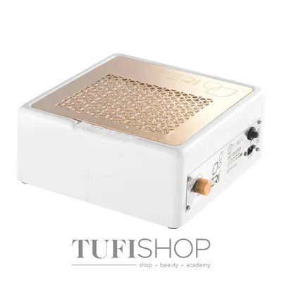 Portable nail dust collector TERI Turbo M white (golden mesh) - kupić Vacuum  cleaners for manicure (hoods) w Polsce | Vacuum cleaners for manicure  (hoods) - tuffishop