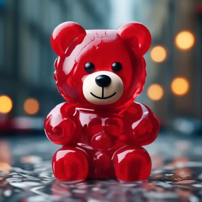 Желейный медведь Валера прозрачный 15 см — купить в интернет-магазине по  низкой цене на Яндекс Маркете