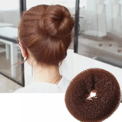 Ronney Professional Hair Bun 054 Валик для прически, 15х6.5 см, бежевый |  Makeupstore.co.il