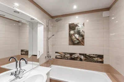 Ремонт под ключ от КераМир | Мрамор и дерево в интерьере ванной комнаты -  YouTube