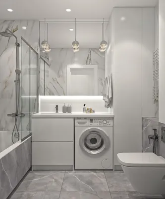 Ванные комнаты | Готовые дизайн-проекты интерьера | сервис ГИГАДОМ