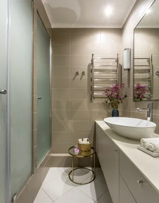 Дизайн маленькой ванной комнаты без туалета (16 фото), варианты интерьера  малогабаритной ванной без туалета | Houzz Россия
