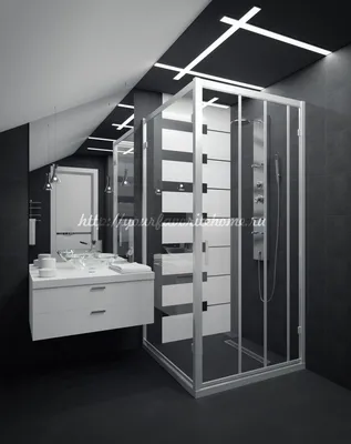 Дизайн ванной комнаты в мансарде