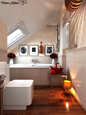Ремонт ванной комнаты: Ванная комната в деревянном доме