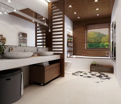 Дизайн ванной комнаты в частном доме | Дизайн ванной комнаты, Дизайн,  Дизайн ванной