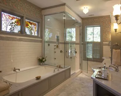 Ванная в частном доме - 105 фото создания стиля своими руками