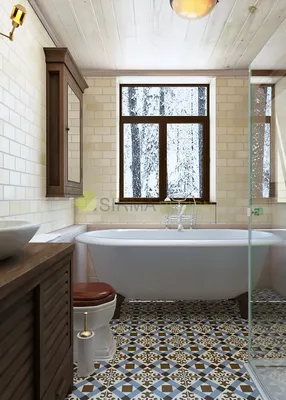 Дизайн ванной комнаты в частном доме 640+ Фото и Идей для Интерьера и  Ремонта Загородного Дома – Дизайн PORTES Киев
